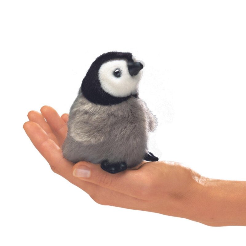 Niedliche Baby Pinguin Chrom Poliert Schlüsselring Birne Stil Form 